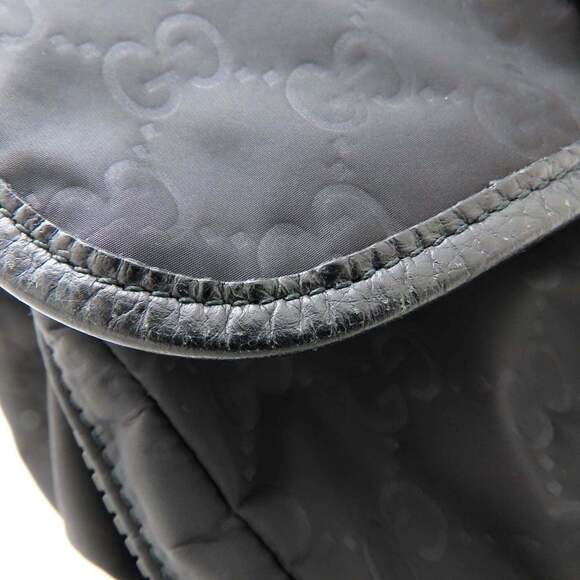 GUCCI Black Leather Backpack